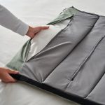 TÄLLÅSEN Upholstered bed frame, Kulsta grey-green/Lindbåden, 160x200 cm - تصویر 6
