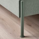 TÄLLÅSEN Upholstered bed frame, Kulsta grey-green/Luröy, 180x200 cm - تصویر 8
