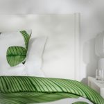 TONSTAD Bed frame with storage, off-white/Lönset, 180x200 cm - تصویر 6