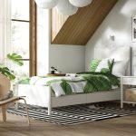 TONSTAD Bed frame with storage, off-white/Luröy, 90x200 cm - تصویر 2
