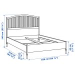 TYSSEDAL Bed frame, white/Lönset, 160x200 cm - تصویر 10