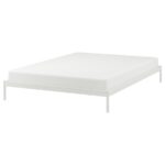 VEVELSTAD Bed frame, white, 180x200 cm