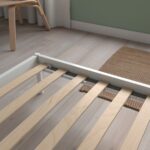 VEVELSTAD Bed frame, white, 160x200 cm - تصویر 4
