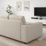 VIMLE 2-seat sofa-bed, with wide armrests/Gunnared beige - تصویر 4