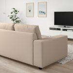 VIMLE 2-seat sofa-bed, with wide armrests/Hallarp beige - تصویر 5