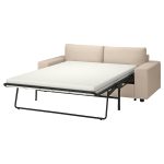 VIMLE 2-seat sofa-bed, with wide armrests/Hallarp beige - تصویر 2