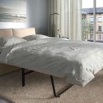 VIMLE 2-seat sofa-bed, with wide armrests/Hallarp beige - تصویر 4