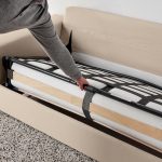 VIMLE 2-seat sofa-bed, with wide armrests/Hallarp beige - تصویر 6