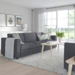 VIMLE 3-seat sofa-bed, Gunnared medium grey - تصویر 3