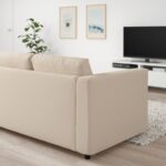 VIMLE 3-seat sofa-bed, Hallarp beige - تصویر 5
