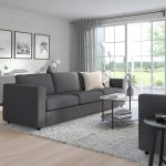 VIMLE 3-seat sofa-bed, Hallarp grey - تصویر 3