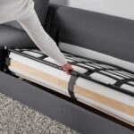 VIMLE 3-seat sofa-bed with chaise longue, Hallarp grey - تصویر 7