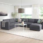 VIMLE Crnr sofa-bed, 5-seat w chaise lng, Gunnared medium grey - تصویر 4