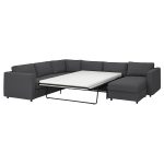 VIMLE Crnr sofa-bed, 5-seat w chaise lng, Hallarp grey - تصویر 2