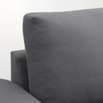 VIMLE Crnr sofa-bed, 5-seat w chaise lng, with wide armrests/Hallarp grey - تصویر 8