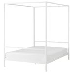 VITARNA Four-poster bed frame, white/Luröy, 140x200 cm - تصویر 2