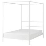 VITARNA Four-poster bed frame, white, 140x200 cm