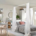 VITARNA Four-poster bed frame, white, 140x200 cm - تصویر 10