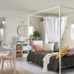 VITARNA Four-poster bed frame, white, 140x200 cm - تصویر 11