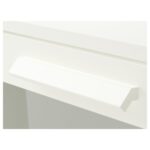 BRIMNES Chest of 4 drawers, white/frosted glass, 78x124 cm - تصویر 4