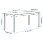 میز و صندلی ناهارخوری 6 نفره ایکیا مدل HAUGA سفید - تصویر 6