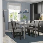 میز و صندلی ناهارخوری 6 نفره ایکیا مدل HAUGA / STEFAN خاکستری - تصویر 2