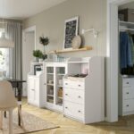 HAUGA Storage combination, white, 244x46x116 cm - تصویر 3