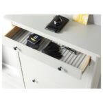 جاکفشی ایکیا مدل HEMNES دو درب بهمراه یک کشو رنگ سفید - تصویر 5