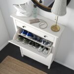 جاکفشی ایکیا مدل HEMNES دو درب بهمراه یک کشو رنگ سفید - تصویر 3