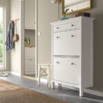 جاکفشی ایکیا مدل HEMNES دو درب بهمراه یک کشو رنگ سفید - تصویر 2