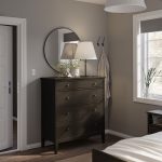 IDANÄS Chest of 4 drawers, dark brown stained, 104x118 cm - تصویر 2