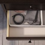 IDANÄS Chest of 4 drawers, dark brown stained, 104x118 cm - تصویر 4