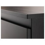 KULLEN Chest of 2 drawers, black-brown, 35x49 cm - تصویر 4