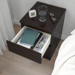 KULLEN Chest of 2 drawers, black-brown, 35x49 cm - تصویر 3