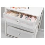 LOTE Chest of 3 drawers, white, 55x62 cm - تصویر 2