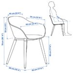 میز و صندلی ناهارخوری 6 نفره ایکیا مدل MÖRBYLÅNGA / GRÖNSTA بلوط/سفید - تصویر 7