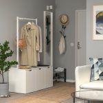 NORDLI Chest of 3 drawers, white, 120x169 cm - تصویر 2