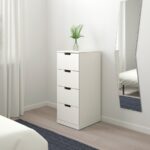 NORDLI Chest of 4 drawers, white, 40x99 cm - تصویر 2