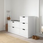 NORDLI Chest of 5 drawers, white, 120x76 cm - تصویر 3