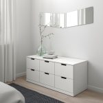 NORDLI Chest of 6 drawers, white, 120x54 cm - تصویر 2