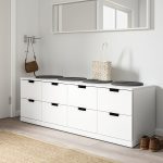 NORDLI Chest of 8 drawers, white, 160x54 cm - تصویر 3