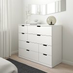 NORDLI Chest of 8 drawers, white, 120x99 cm - تصویر 2