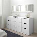 NORDLI Chest of 9 drawers, white, 160x76 cm - تصویر 2