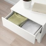 PLATSA Chest of 2 drawers, white/Fonnes white, 60x57x53 cm - تصویر 3