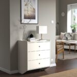 RACKNÄS Chest of 3 drawers, white/wall mounted, 69x78 cm - تصویر 5