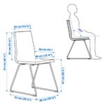 ست میز و صندلی 4 نفره ایکیا مدل SKANSNÄS / LILLÅNÄS راش قهوه ای/خاکستری تیره - تصویر 5