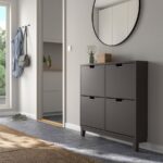 جاکفشی داشبوردی ایکیا مدل STALL چهار درب رنگ خاکستری تیره - تصویر 2