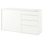 VIHALS Storage combination, white, 165x47x90 cm