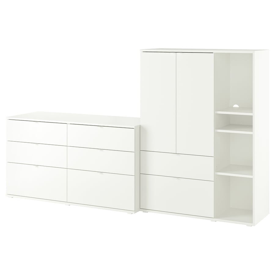 vihals-storage-combination-white__1117410_pe872743_s5.jpg VIHALS Storage combination, white, 245x47x140 cm - تصویر 1