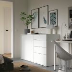 VIHALS Storage combination, white, 165x47x90 cm - تصویر 3